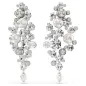 Orecchini Constella Crystal Pearl bianchi placcato rodio Donna Swarovski