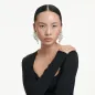 Orecchini Constella Crystal Pearl bianchi placcato rodio Donna Swarovski