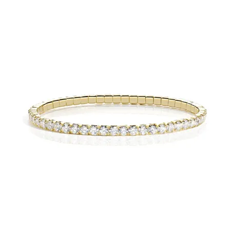 Bracciale Tennis Elastico in Ottone Placcato Oro 18K mis.M Donna Amen - category_name - XDMG De Marchi Gianotti