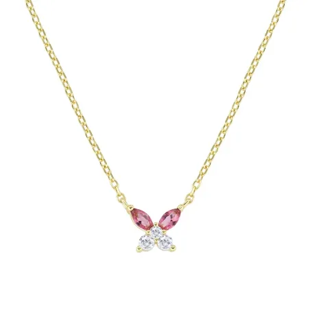 Collana Petali Rosso Ciliegia Dorata Donna Amen - category_name - XDMG De Marchi Gianotti