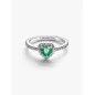 Anello Cuore in Rilievo Cuore Verde mis.50 Donna Pandora Anello Cuore in Rilievo Cuore Verde mis.50 Donna Pandora