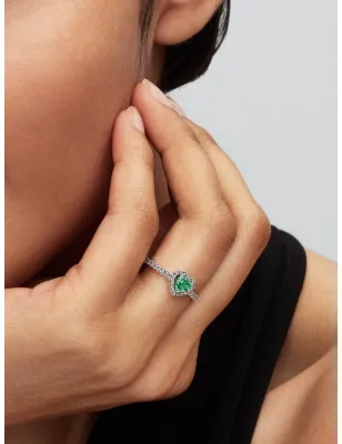 Anello Cuore in Rilievo Cuore Verde mis.50 Donna Pandora - category_name - XDMG De Marchi Gianotti