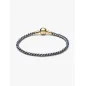 Bracciale Dorato Intreccio Tessuto Blu cm.19 Donna Pandora