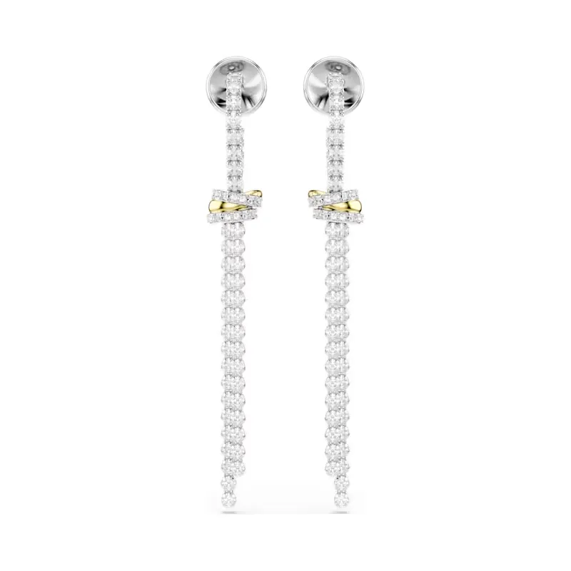 Orecchini Pendenti Hyperbola, Nodo, Bianchi Donna Swarovski Orecchini Pendenti Hyperbola, Nodo, Bianchi Donna Swarovski