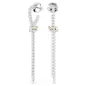 Orecchini Pendenti Hyperbola, Nodo, Bianchi Donna Swarovski Orecchini Pendenti Hyperbola, Nodo, Bianchi Donna Swarovski