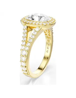 Anello Una Angelic, Taglio Cushion, Finitura Oro 18K Donna Swarovski