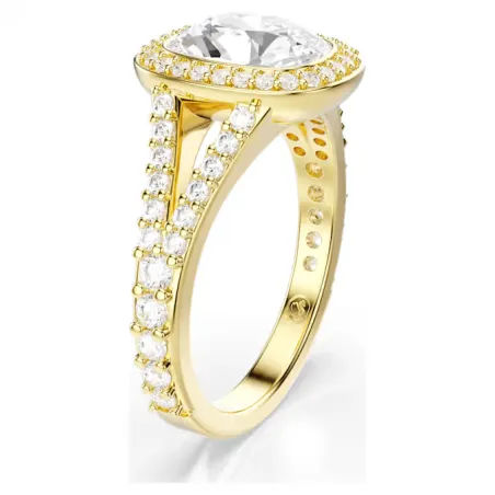 Anello Una Angelic, Taglio Cushion, Finitura Oro 18K Donna Swarovski