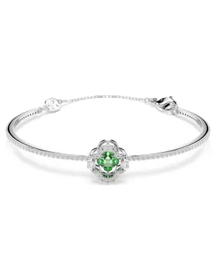 Bracciale Rigido Una Angelic, Verde, Placcato Rodio Donna Swarovski - category_name - XDMG De Marchi Gianotti