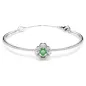 Bracciale Rigido Una Angelic, Verde, Placcato Rodio Donna Swarovski