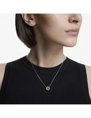 Collana pendente Una Angelic, Verde, Placcato Rodio Donna Swarovski - category_name - XDMG De Marchi Gianotti