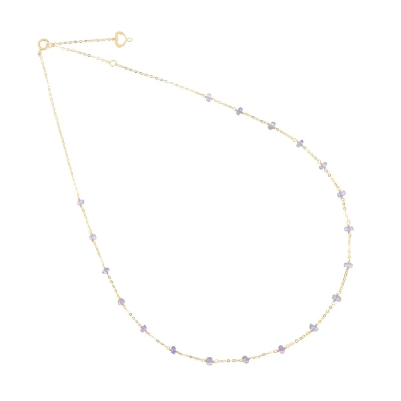 Girocollo 18KT Pietre di Tanzanite Donna Maman et Sophie