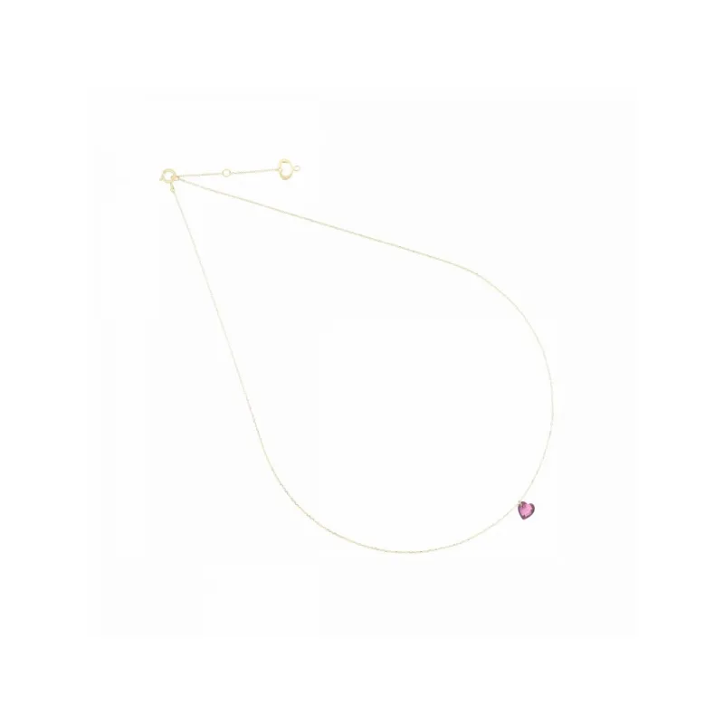 Girocollo 18KT Cuore Rosa Donna Maman et Sophie