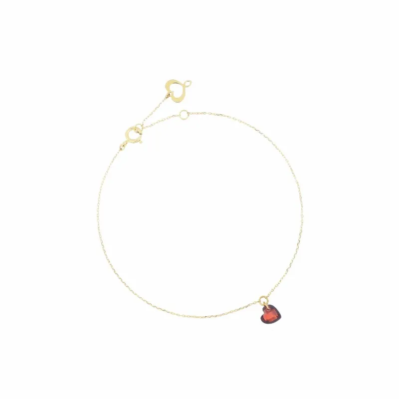 Bracciale 18KT Cuore Nudo Rosso Donna Maman et Sophie