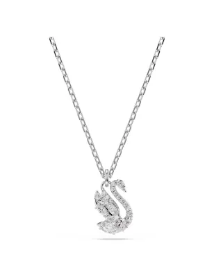 Collana Pendente Swan, Cigno, Bianco, Placcato Rodio Swarovski - category_name - XDMG De Marchi Gianotti