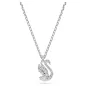 Collana Pendente Swan, Cigno, Bianco, Placcato Rodio Swarovski Collana Pendente Swan, Cigno, Bianco, Placcato Rodio Swarovski