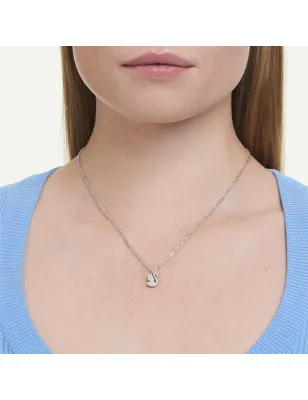 Collana Pendente Swan, Cigno, Bianco, Placcato Rodio Swarovski - category_name - XDMG De Marchi Gianotti