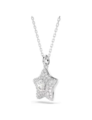 Collana Pendente Sublima, Stella, Placcato Rodio Donna Swarovski