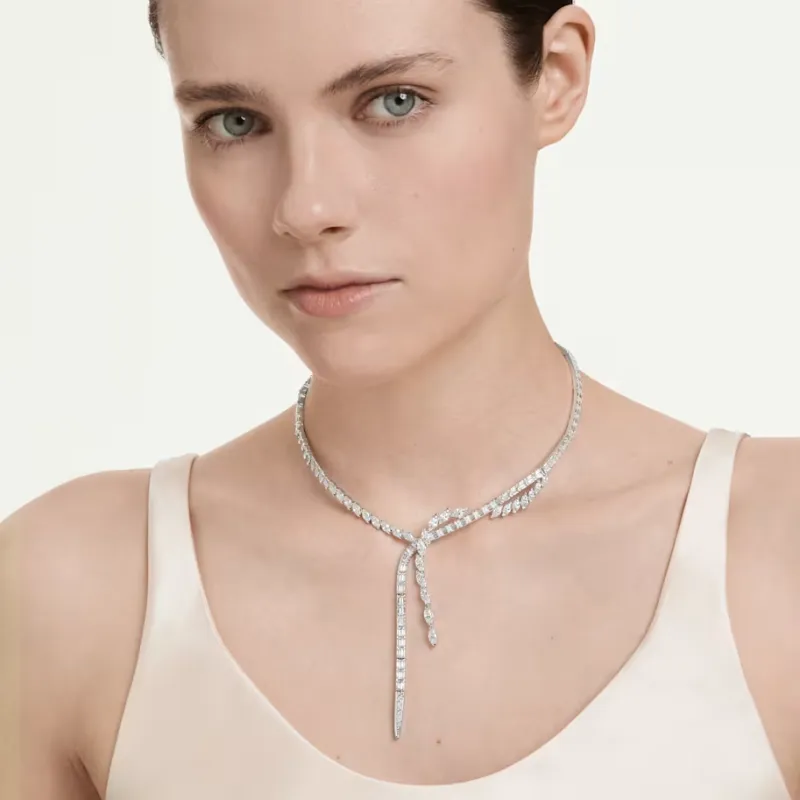 Collana a Y Mesmera, Taglio Misto, Bianca Donna Swarovski Collana a Y Mesmera, Taglio Misto, Bianca Donna Swarovski