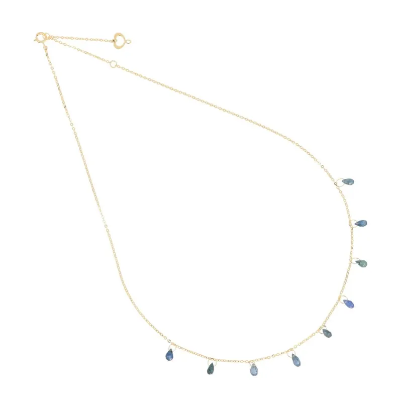 Girocollo 18KT Drops Zaffiri Blu Donna Maman et Sophie