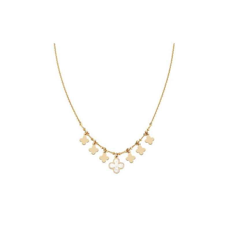 COLLANA FIORE DI MADREPERLA IN ARGENTO DORATO AMEN COLLANA FIORE DI MADREPERLA IN ARGENTO DORATO AMEN