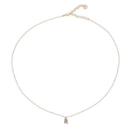 GIROCOLLO LETTERA R CON ZIRCONI RUE DES MILLE - category_name - XDMG De Marchi Gianotti