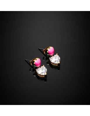ORECCHINI PENDENTI FUCSIA CHIARA FERRAGNI CUORICINO - category_name - XDMG De Marchi Gianotti