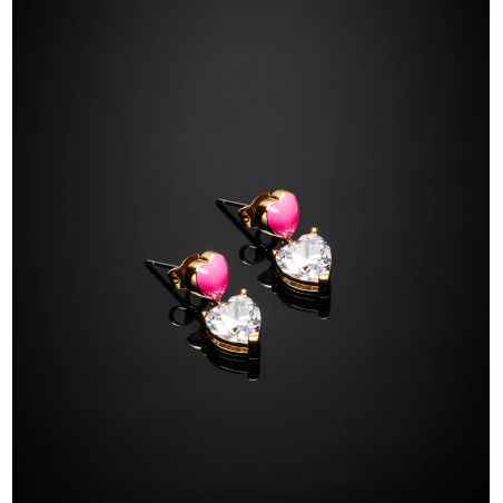 ORECCHINI PENDENTI FUCSIA CHIARA FERRAGNI CUORICINO - category_name - XDMG De Marchi Gianotti