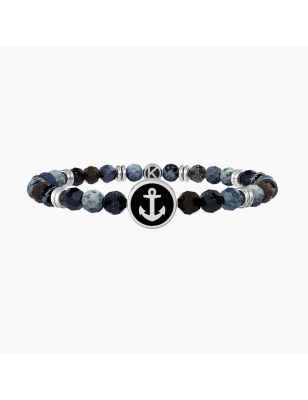 BRACCIALE AGATA BLU PAPA' SEI LA MIA FORZA UOMO KIDULT  - category_name - XDMG De Marchi Gianotti