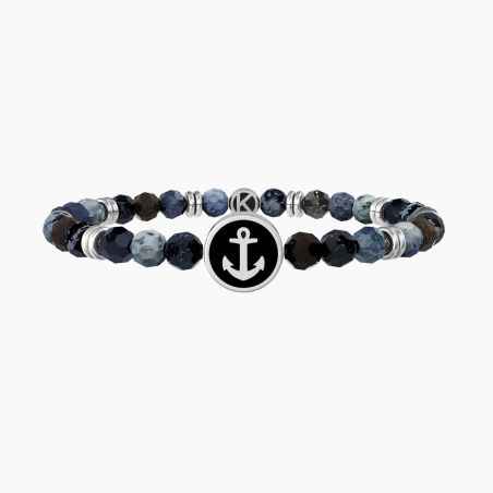 BRACCIALE AGATA BLU PAPA' SEI LA MIA FORZA UOMO KIDULT  - category_name - XDMG De Marchi Gianotti
