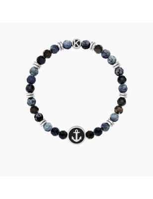 BRACCIALE AGATA BLU PAPA' SEI LA MIA FORZA UOMO KIDULT  - category_name - XDMG De Marchi Gianotti