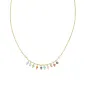 Collana Rainbow Cristalli e Perle dorata Donna Amen Collana Rainbow Cristalli e Perle dorata Donna Amen