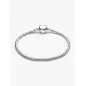 Bracciale maglia snake sfaccettata chiusura cuore cm.21 Pandora