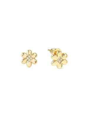 Orecchini dorati Fiore Petite Sparkle Donna Nomination