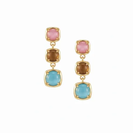 Orecchini Dune Pendenti in Ottone Dorato Donna Amen - category_name - XDMG De Marchi Gianotti