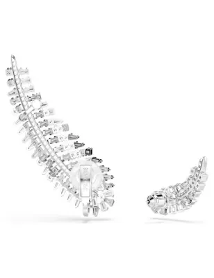 Orecchini Vienna, Piuma, Bianchi, Placcato Rodio Donna Swarovski - category_name - XDMG De Marchi Gianotti