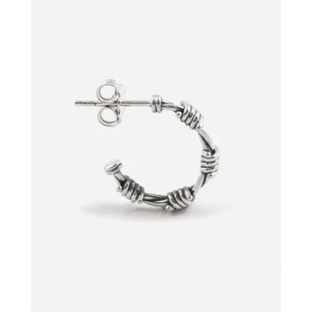 Orecchino a Cerchio Filo Spinato Mini Nove25