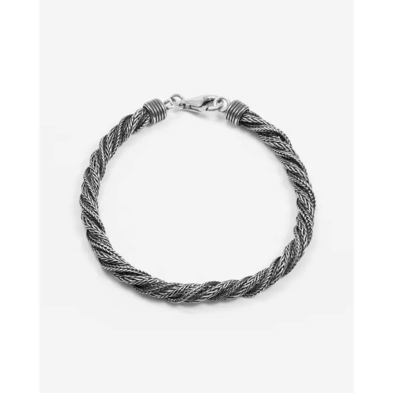 Bracciale Treccia Ritorta in Argento Nove25 Bracciale Treccia Ritorta in Argento Nove25