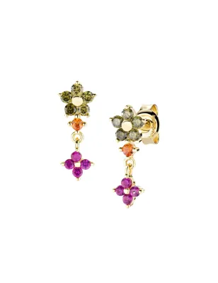 Orecchini Pendenti Primula Verde Oliva Dorati Donna Amen - category_name - XDMG De Marchi Gianotti