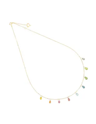 Girocollo 18KT Drops Nove Gocce Multicolor Donna Maman et Sophie