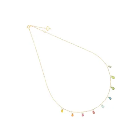 Girocollo 18KT Drops Nove Gocce Multicolor Donna Maman et Sophie
