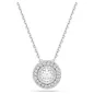 Collana pendente Sublima, taglio Round, Placcato Rodio Donna Swarovski Collana pendente Sublima, taglio Round, Placcato Rodio Donna Swarovski