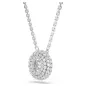 Collana pendente Sublima, taglio Round, Placcato Rodio Donna Swarovski Collana pendente Sublima, taglio Round, Placcato Rodio Donna Swarovski