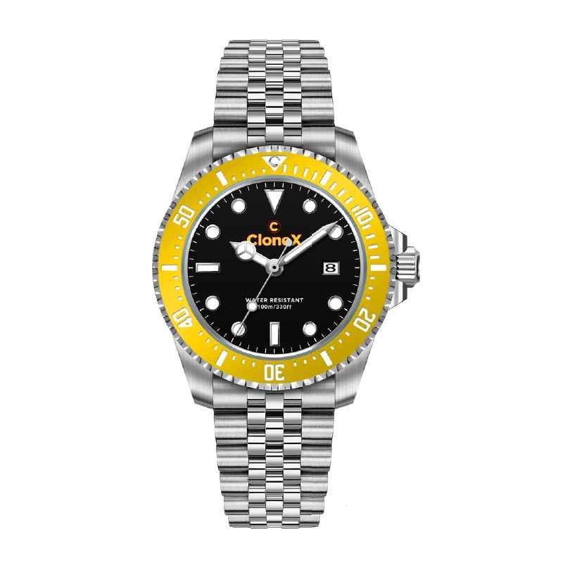 OROLOGIO AL QUARZO QUADRANTE NERO UOMO CLONEX OROLOGIO AL QUARZO QUADRANTE NERO UOMO CLONEX