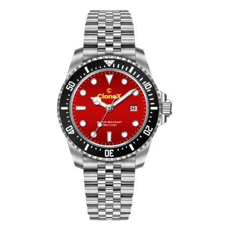 OROLOGIO AL QUARZO QUADRANTE ROSSO UOMO CLONEX  - category_name - XDMG De Marchi Gianotti
