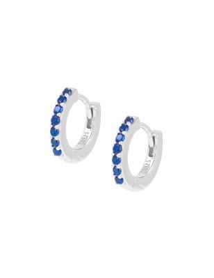 ORECCHINI CERCHIO TENNIS MANIA ZIRCONI BLU DONNA AMEN  ET1BBL Amen