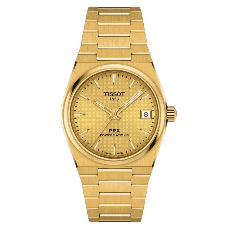 OROLOGIO POWERMATIC 80 DONNA TISSOT PRX AUTO GOLD OROLOGIO POWERMATIC 80 DONNA TISSOT PRX AUTO GOLD