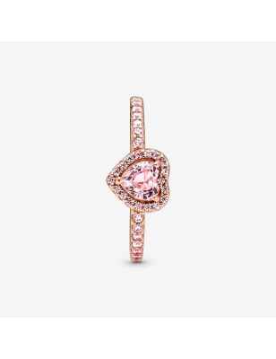 ANELLO CUORE IN RILIEVO ROSA MIS.56 DONNA PANDORA