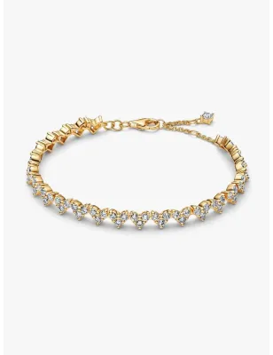 Bracciale dorato Cuori con Tre Pietre cm.16 Donna Pandora - category_name - XDMG De Marchi Gianotti