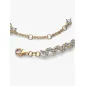 Bracciale dorato Cuori con Tre Pietre cm.16 Donna Pandora