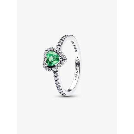 Anello Cuore in Rilievo Verde Chiaro m.52 Donna Pandora - category_name - XDMG De Marchi Gianotti
